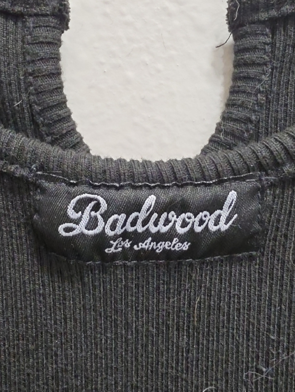 Badwood Black Ribbed Tank Dress - Picture 3 of 4
